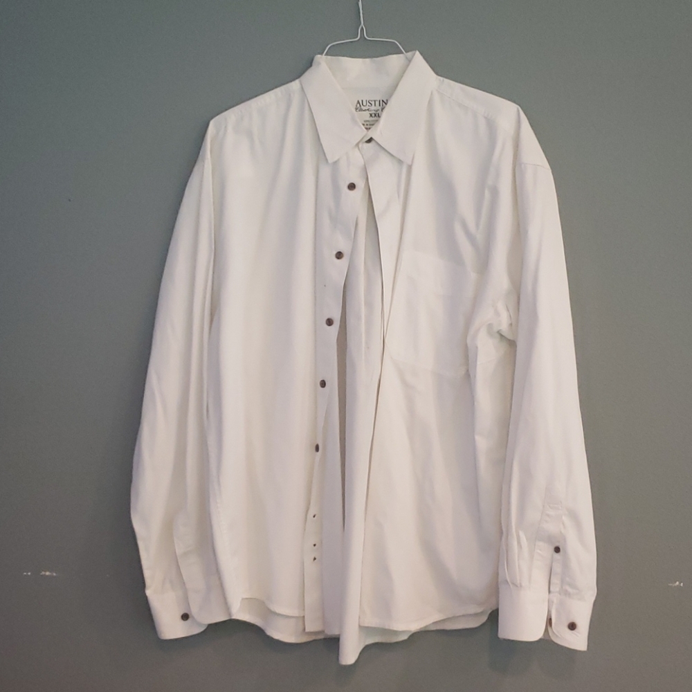 Men's White Button Down Shirt